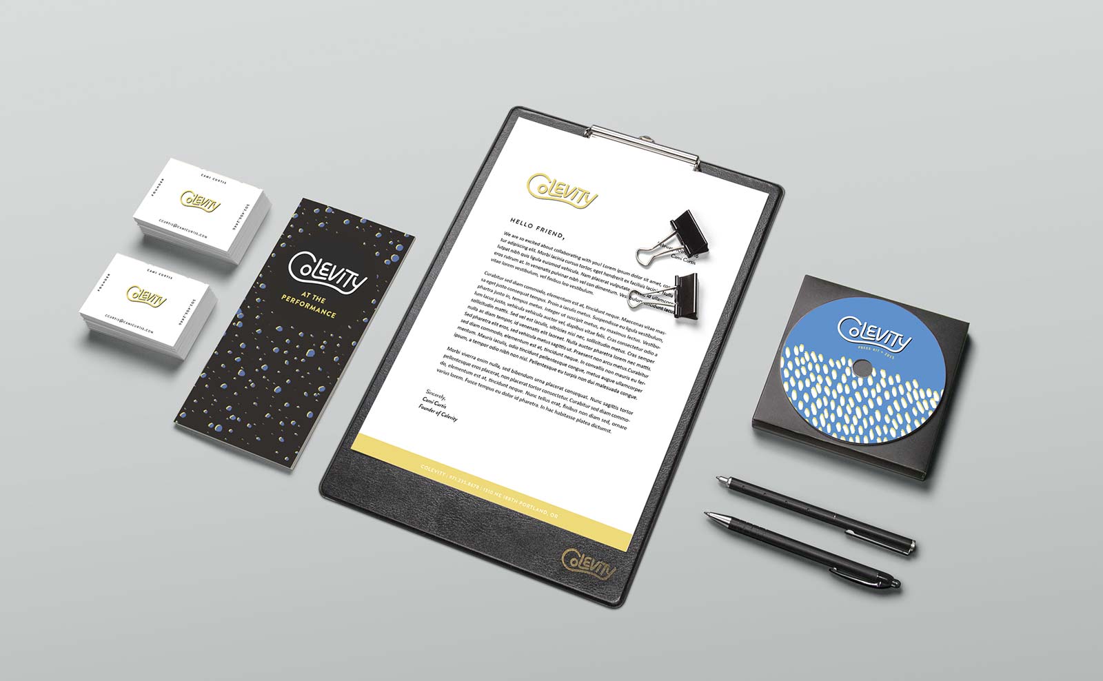 Colevity Print Collateral