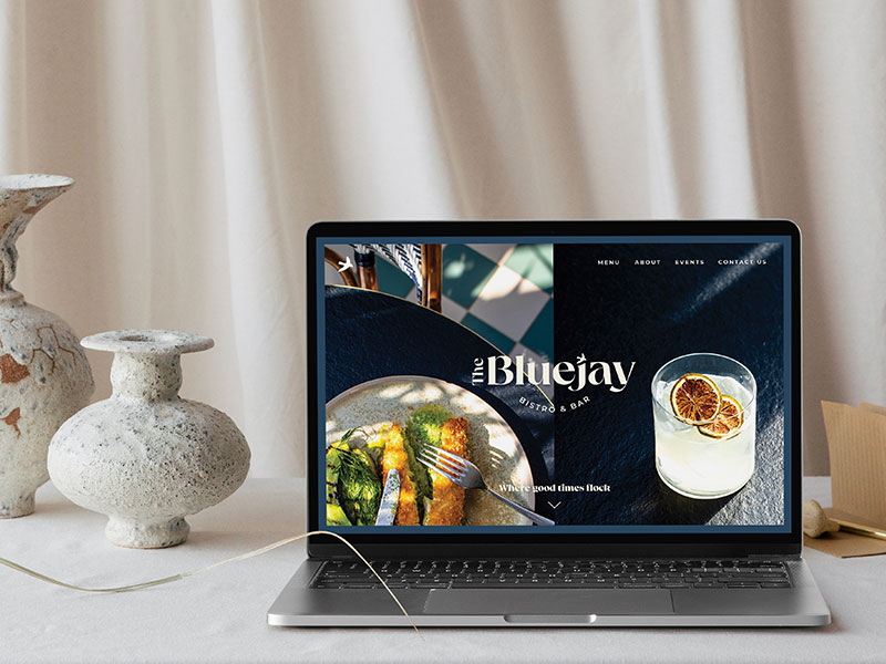 Brand Website Design on Laptop