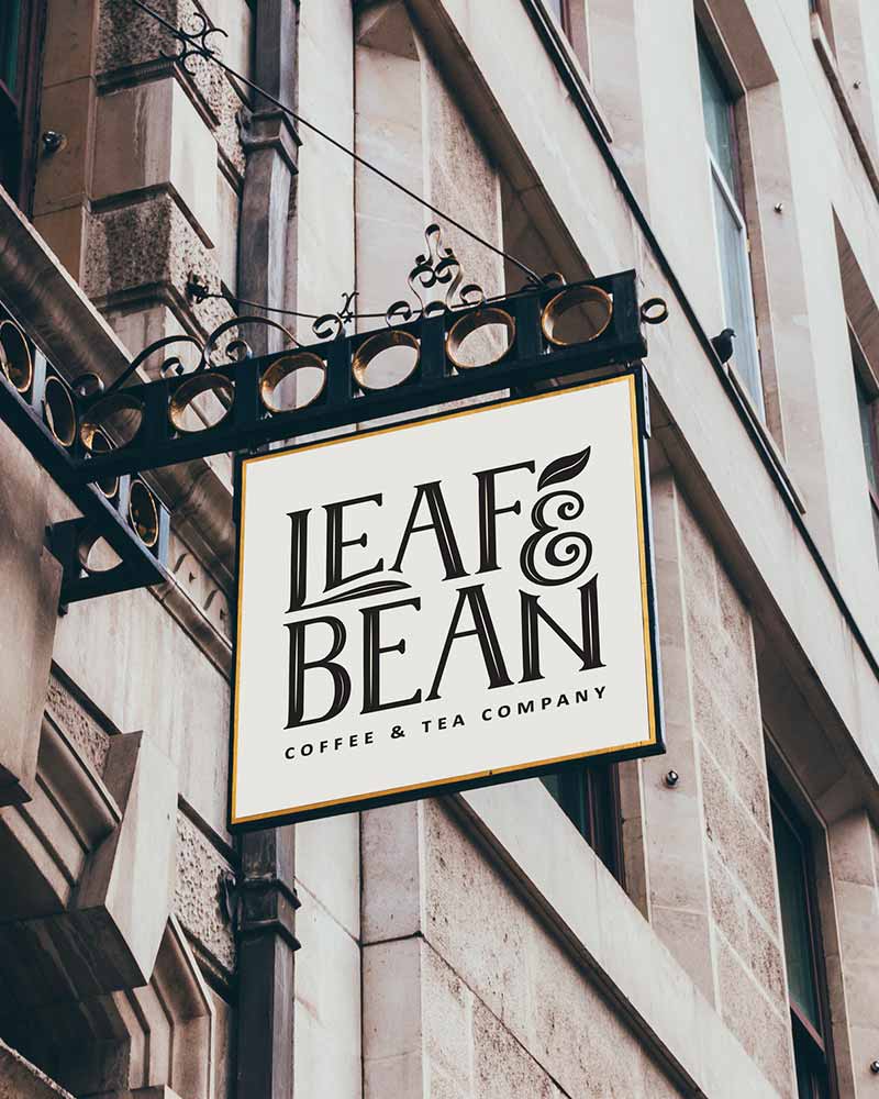 Leaf and Bean Coffee Branding Portfolio