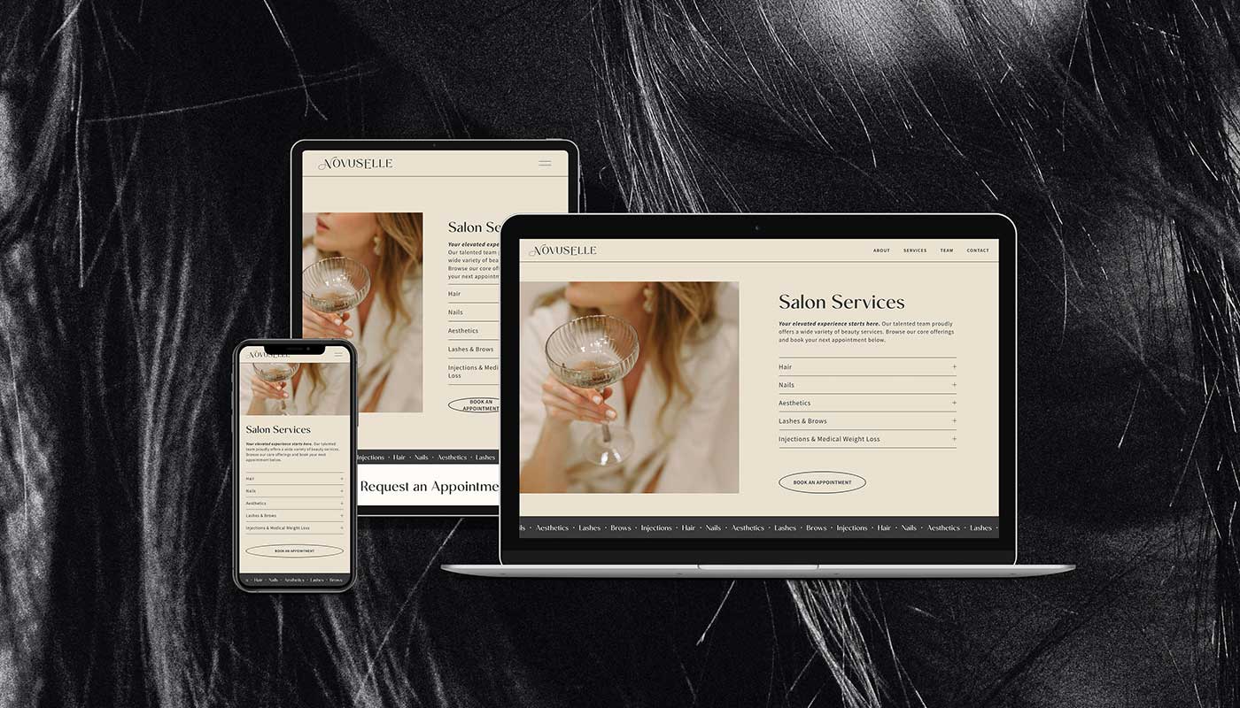 Responsive Website Design for NovusElle Salon in Bend Oregon