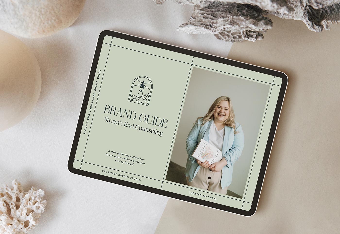Brand Guide for Storm's End Counseling by Everwest Design Studio in Bend, Oregon