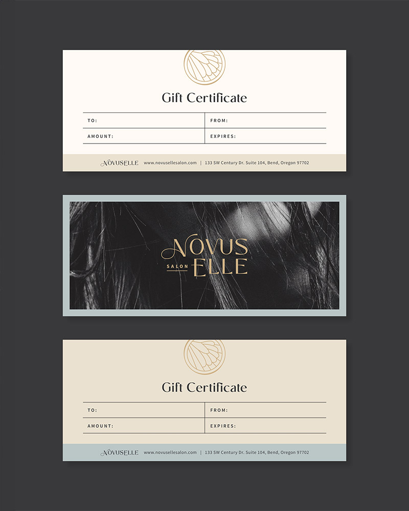 Salon Gift Certificate Design